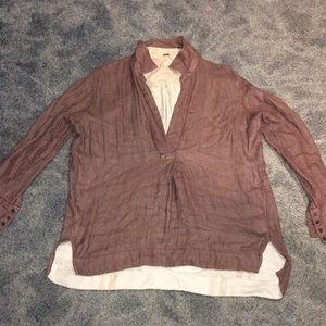 Free People collared tunic